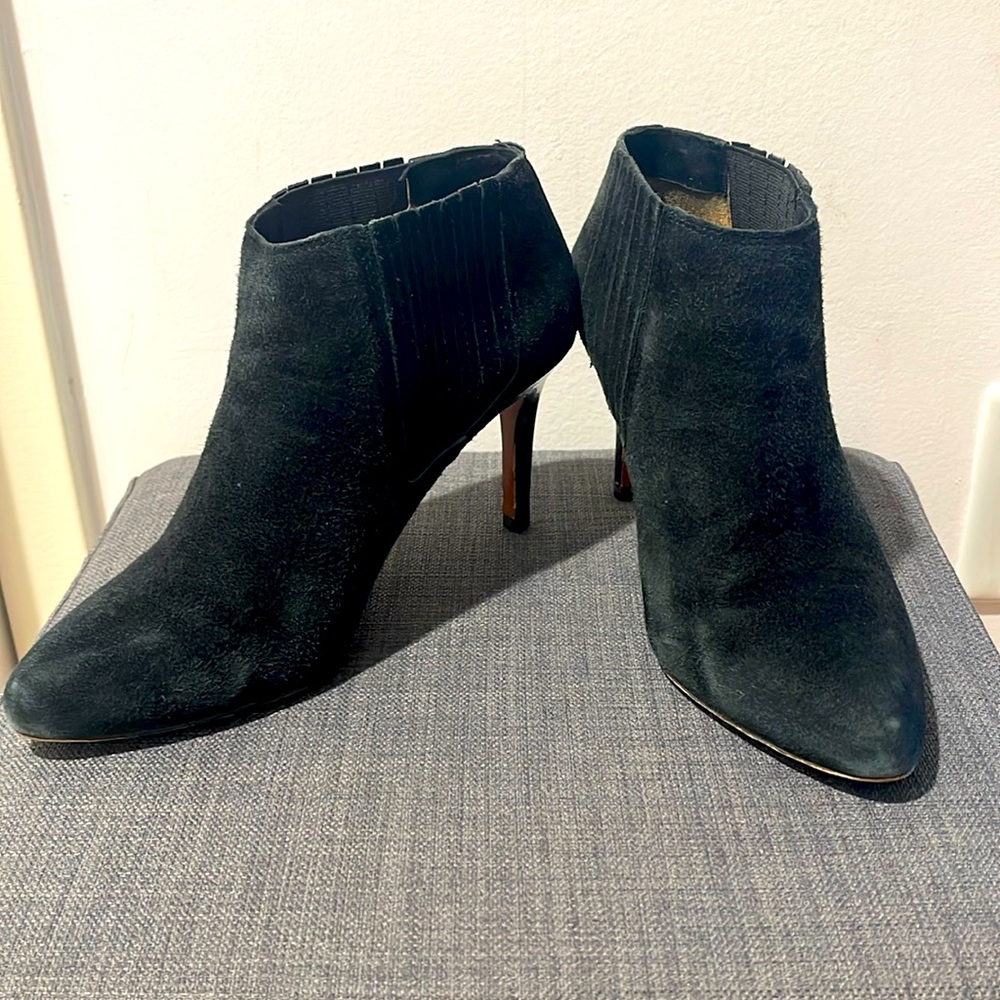 Coach Black Suede Booties